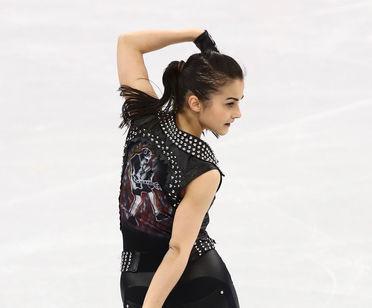 MetalHammer's tweet photo. Watch Olympic skater Ivett Toth rock out to AC/DC classics Back In Black and Thunderstruck: https://t.co/gOw48FiOfd https://t.co/rhb5CxW1ld
