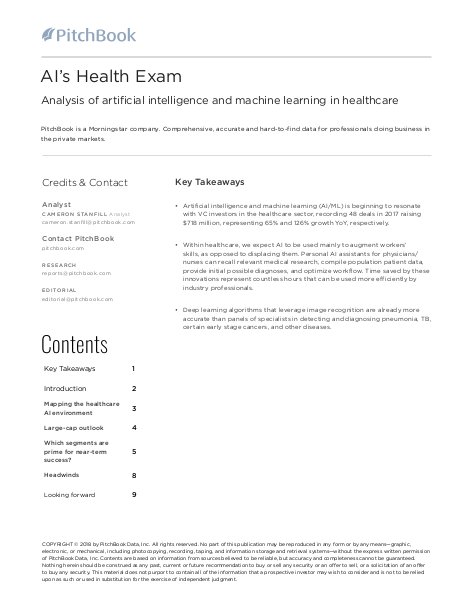 Techcelerate's tweet photo. "Analysis of artificial intelligence and machine learning in healthcare" shared by @techcelerate on @edocr https://t.co/lZIuuJ3r8N https://t.co/LM99mcSw4m
