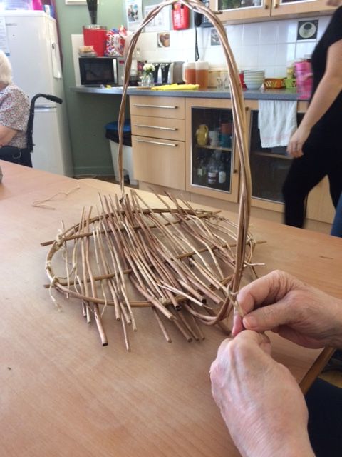 Important for older people to stay active in the cold winter months. Plenty of gardening jobs which can be done indoors. This week our gardening groups are busy making willow baskets, a great activity for maintaining manual dexterity. #dementia