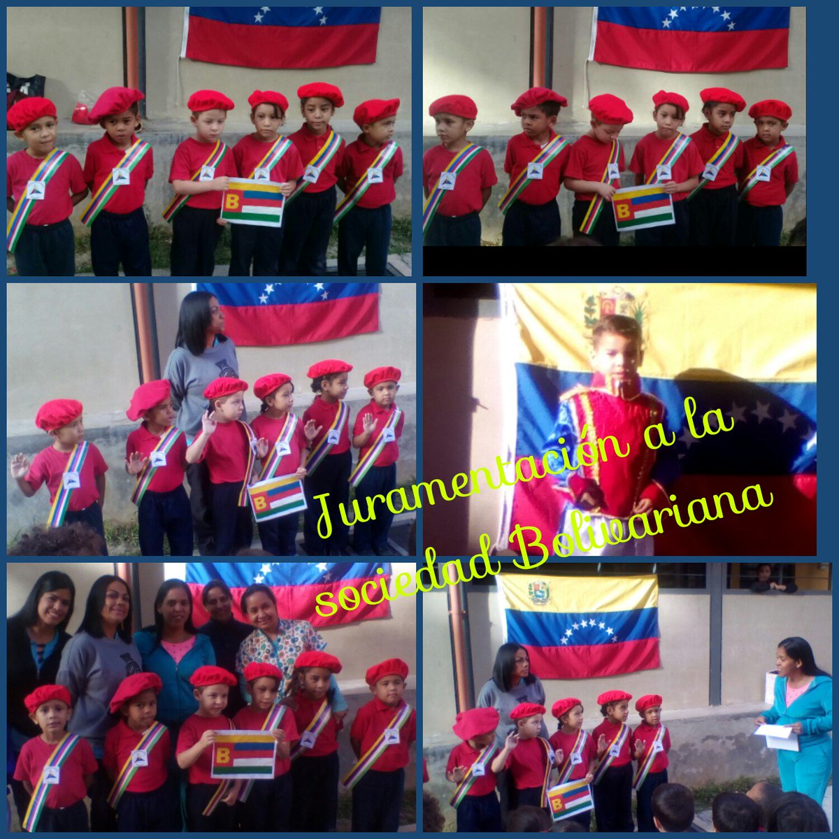 Juramentación de la Sociedad Bolivariana del Centro de Educación Inicial Simoncito'Sueños de Hugo Chávez'@circuitofuertetiuna @jcduben @CEINSHugoChavez @JauaMiranda @MppeDgcd