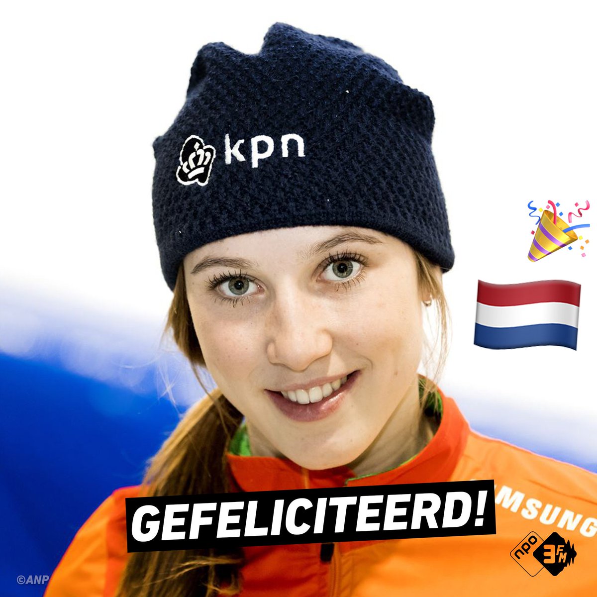 3FM's tweet photo. Alweer een gouden plak voor Nederland! Dankzij Oranjeheld @suzanschulting 🥇💪#3FM #OS18 #Winterspelen #Goud https://t.co/OJqoJffU4v