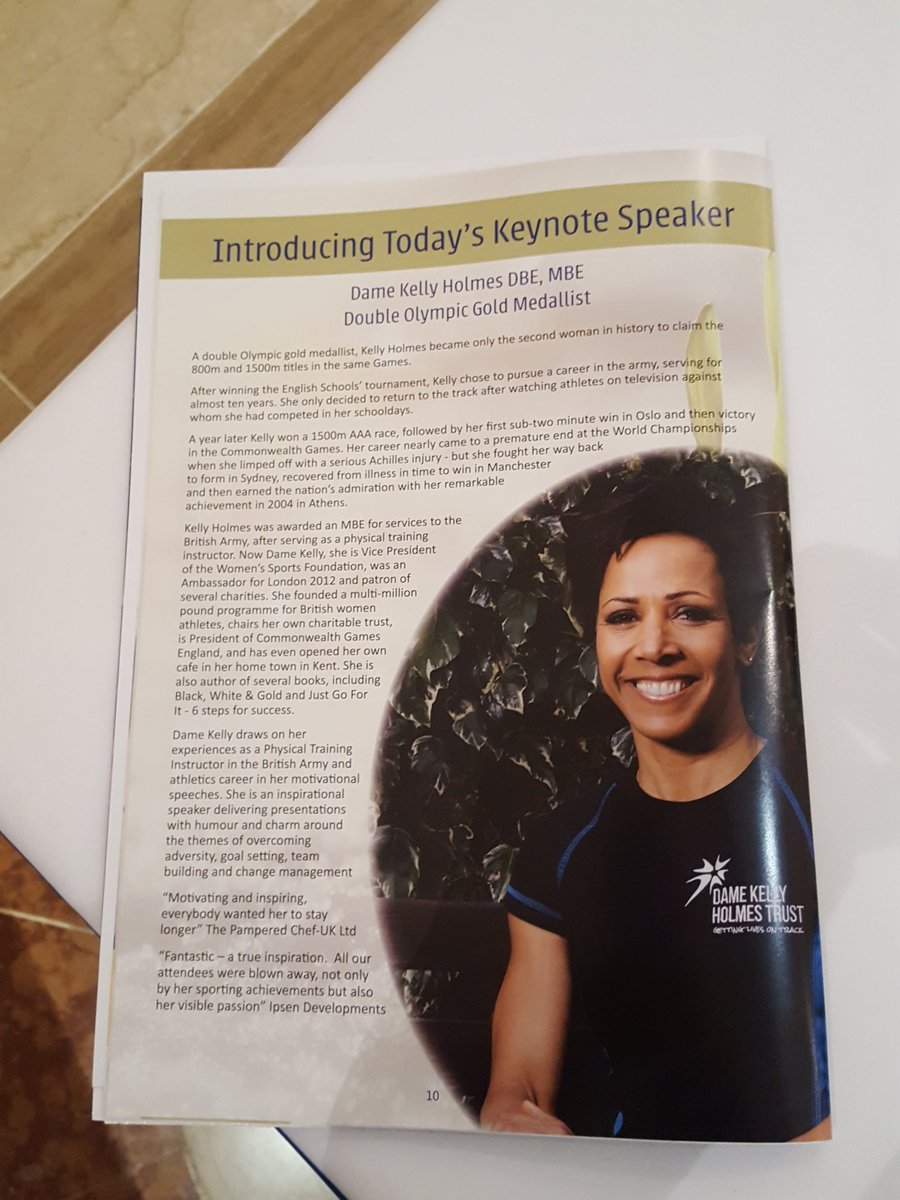 Very pleased to have Dame Kelly Holmes as this year's keynote speaker #bfffbusinessconference2018 #celebrityspeaker