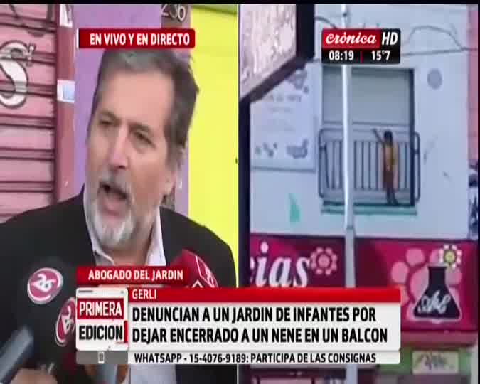 CronicaTV's tweet photo. #EnVivo | Un #Ofuscado abogado del #Jardín desmiente que el nene estuviera en penitencia y que estuviera sufriendo #Gerli https://t.co/h7as8xQ4rz