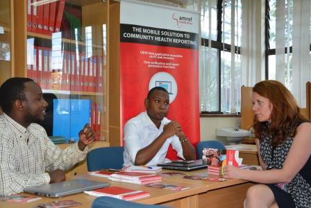 _mJaliPlatform's tweet photo. M-Jali team had the opportunity to demonstrate how #M-jaliPlatform works to Wende and Amref Netherlands team. @Amref_NL https://t.co/0rqbHOV3Tf