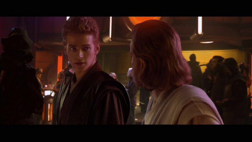_The_Chosen_One's tweet image. “I’ll look over here master” Anakin said as he walked across the bar