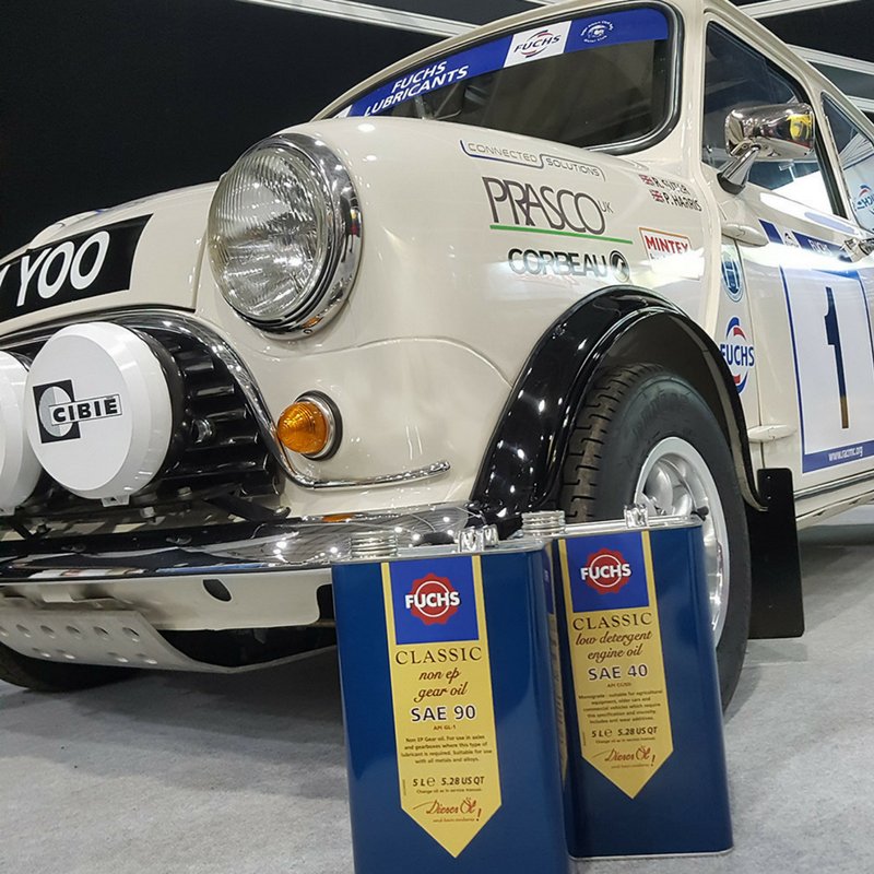 FUCHSLube_UK's tweet photo. We're all ready for @RaceRetro_ 

Join us at @NAECStoneleigh on stand 1-012 from tomorrow through to Sunday to hear all about the brand new FUCHS Classic Range. https://t.co/oOPpSLtt0y