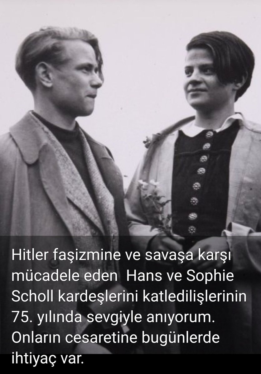 ziyapir's tweet image. Mehr denn je brauchen wir den Mut dieser Helden:

#ChristophProbst 
#HansScholl
#SophieScholl
#WeisseRose

#EsLebeDieFreiheit