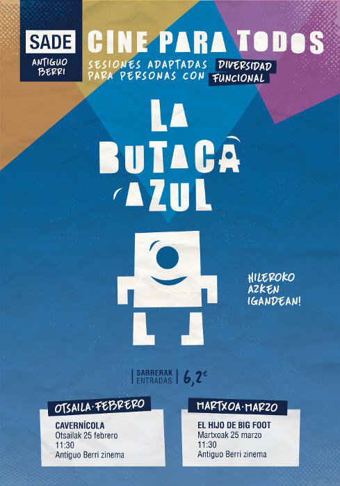 gipsolidarioa's tweet photo. #EserlekuUrdina, aniztasun funtzionala dutenentzat,#saioegokitua, @gautena, @SadeCines /#LaButacaAzul para personas con diversidad funcional,#paseadaptado, @gautenagipuzkoa , @Sadecines. Inf: https://t.co/5IfJ6JNTCI https://t.co/YPKM0KUCC1