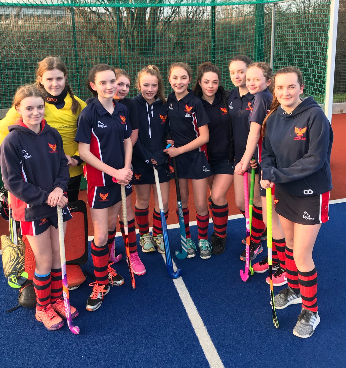 yarmgirlsgames's tweet image. The U13 B team have won their first two matches so far. A lovely afternoon of hockey #rustylee #yarmhockey  🏑