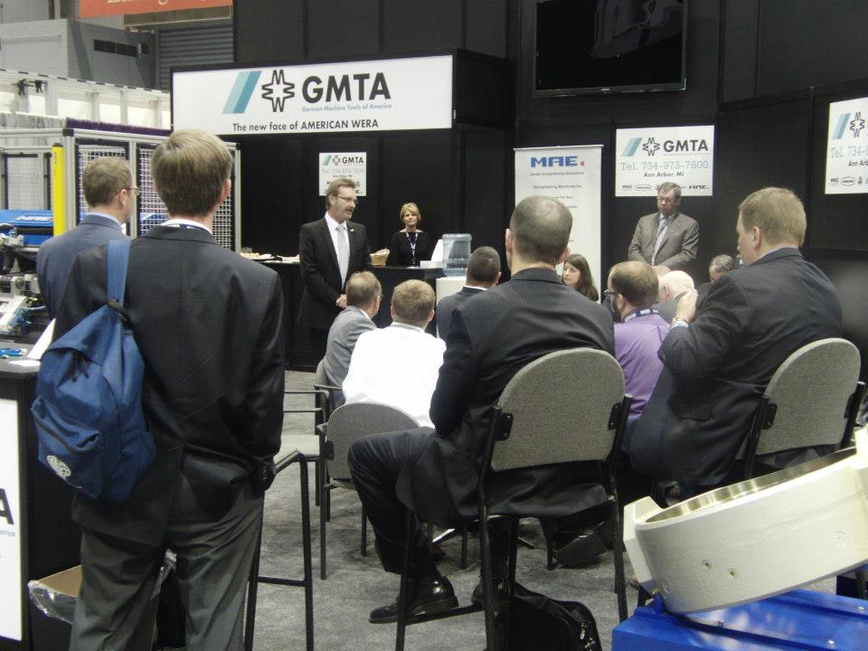 GMTA_US's tweet photo. #TBT - Our Press conference at #IMTS2012... Can't believe this was 6 years ago. Time sure does fly! Currently "Gearing" up for #IMTS2018! @IMTSchicago @McCormick_Place #gearmanufacturing #mfg #gearproduction #hardscudding #ThrowbackThursday https://t.co/E1MW1grSqW
