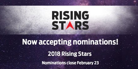 HousingWire's tweet photo. Have you gotten your #2018RisingStars nominations in? Dont forget... they close tomorrow! https://t.co/IiAMFAg1ce https://t.co/UjFVw1u4qD