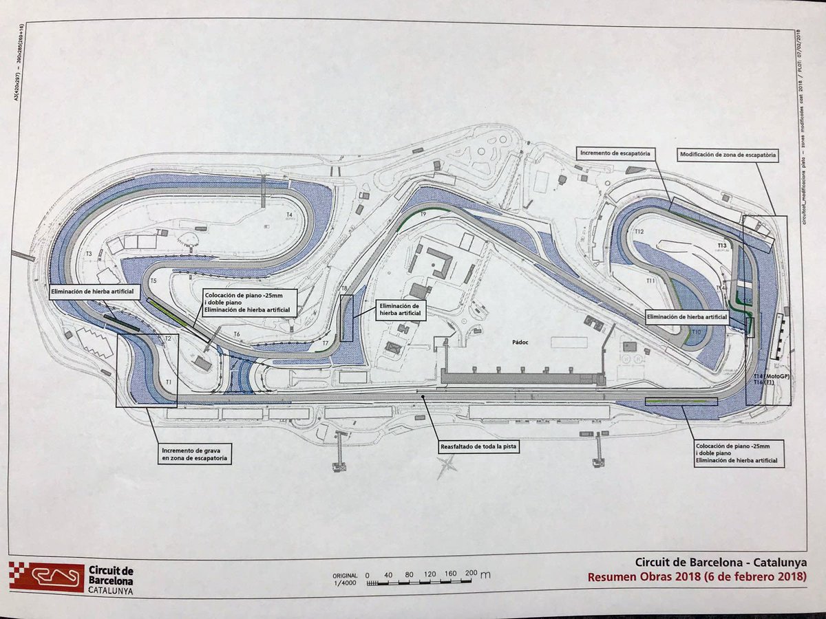f1writers's tweet photo. The  map of the @Circuitcat_es with all modifications #TestsF1 #F1 https://t.co/feQpzgdqa4
