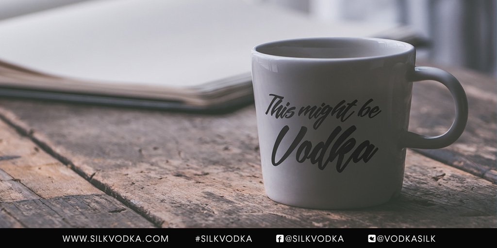 VodkaSilk's tweet photo. This might be vodka. Smooth out your day with the soft taste of Silk Vodka. #silkvodka #mug #meme #vodka #alcohol #booze #liquor #spirits #bestvodka #smoothvodka #coffee https://t.co/uUpGLSi8Nf