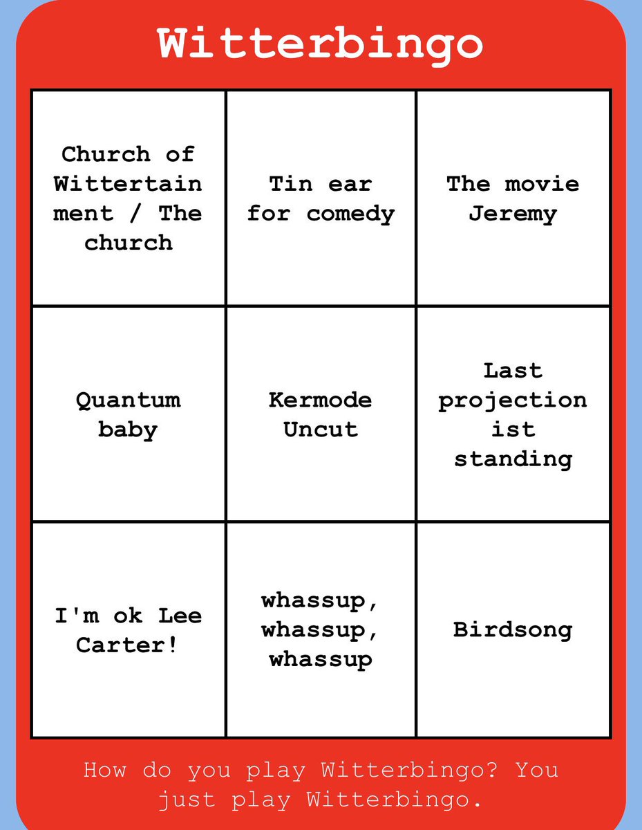 dave_norris's tweet photo. @witterbingo These cards have a much nicer ring to them I think... https://t.co/s2vh1PGkXt