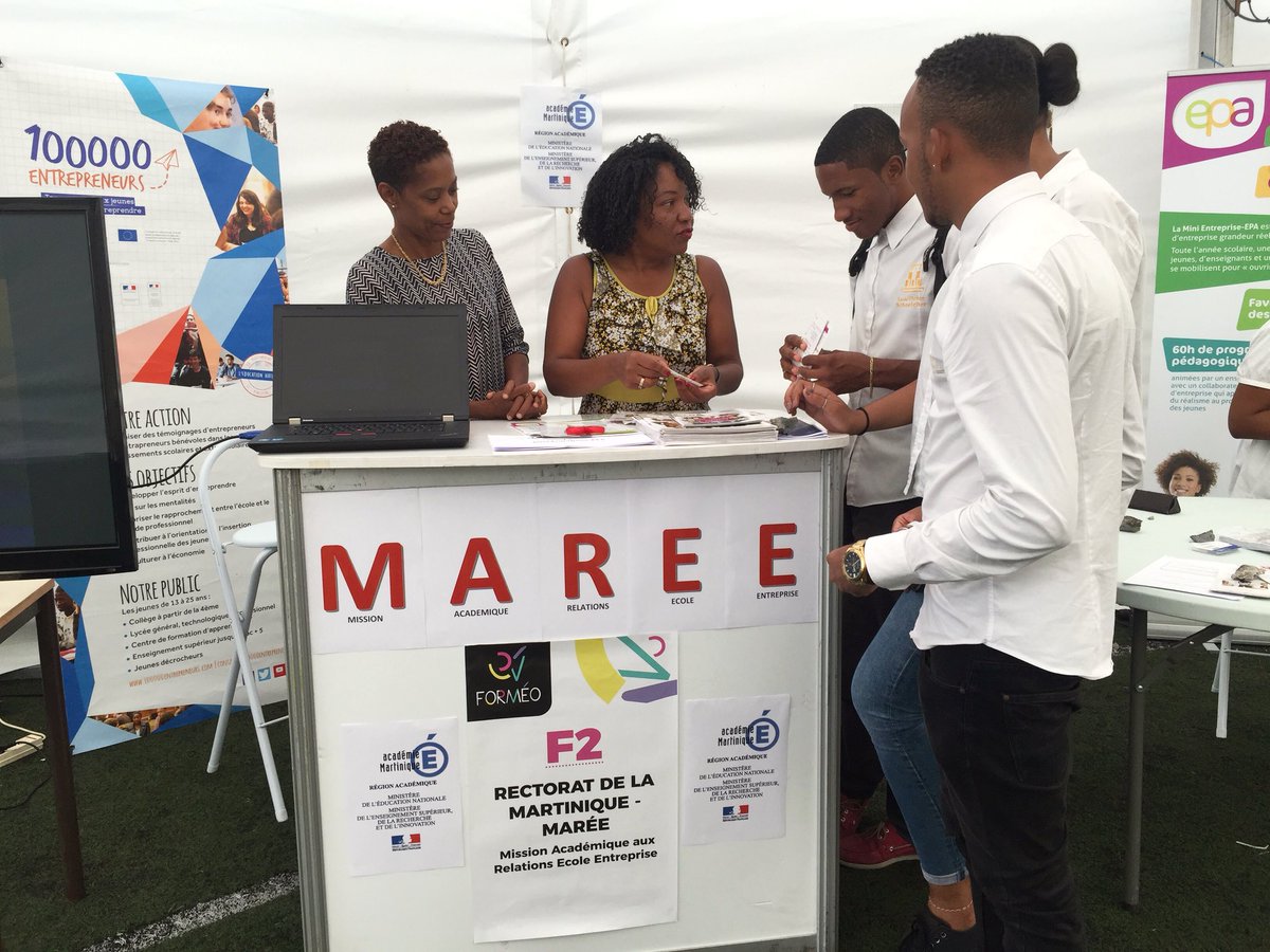 acmartinique's tweet image. Découvrez le monde de l’entreprise au salon #Formeo avec la mission école-entreprise ! #EntreprendrePourApprendre #100000entrepreneurs