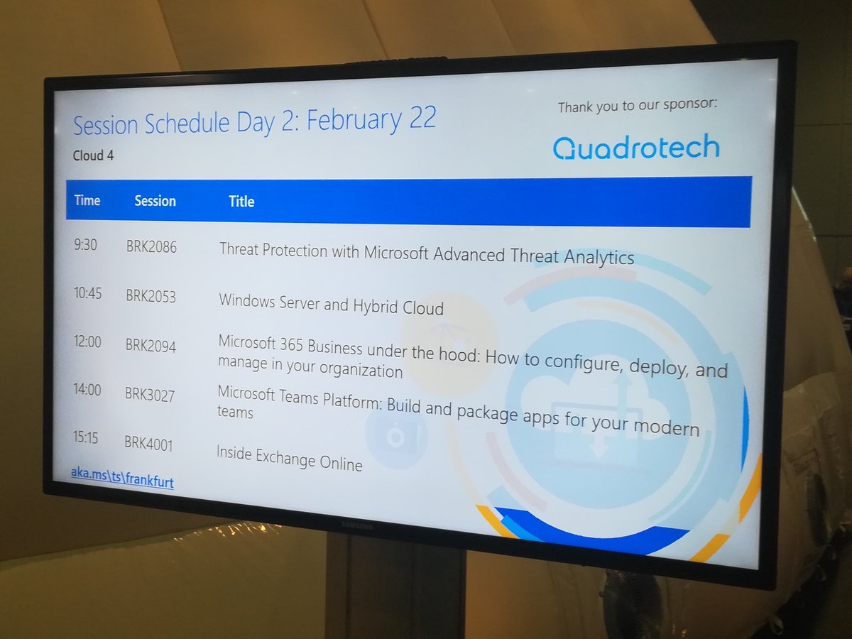 Gleich geht's los mit <a href="/Ra_Koellner/">Raphael Koellner #Copilot</a> und <a href="/cwaha/">Christian Waha</a> und ganz viel #MicrosoftTeams - viel Spaß! #MSTechSummit