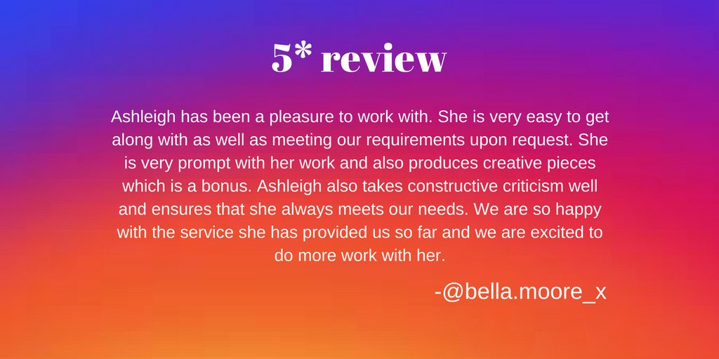 cloud_9social's tweet photo. We love to hear your feedback! DM now if you would like to see more of our other reviews and case studies of accounts we are managing/managed.

#Instagram #Instagrammanagement #Instagrammarketing #socialmedia #Doncaster #IloveDN #sheffieldhour #leedshour https://t.co/TznsSFJUDP