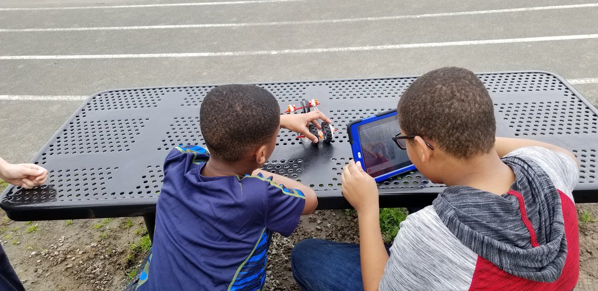 KyleHamstra's tweet photo. Design. Construct. Test. Modify. Retest. Race. Reflect. Fifth graders caught more #FlipgridFever analyzing #TheGreat5thGrRace. What went well? What would you change next time? Why? #Flipgrid organizes, archives, and shares interactive reflections. #ddestem #sci5P11 #sci5P12 https://t.co/1JJV92oU4g