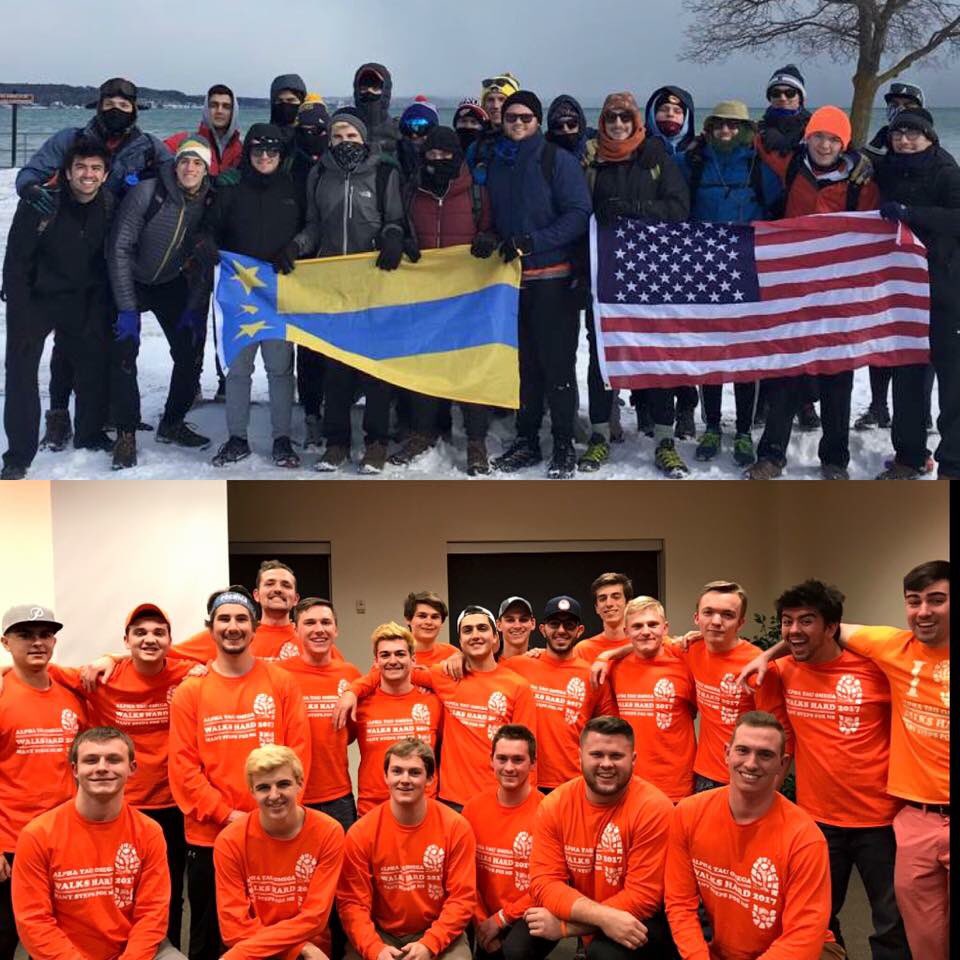 ali_dawsonn's tweet photo. GOOD MORNING @GMA ever heard of a fraternity raising $170,000 by walking 160 across the state of Michigan for @mssociety !?!? 

CHECK OUR BOYS OUT THEY'RE LEAVING IN 1 WEEK @ATOWalksHard #fightMS #ATOWALKHARD #teamDZ https://t.co/DsAl76daXL
