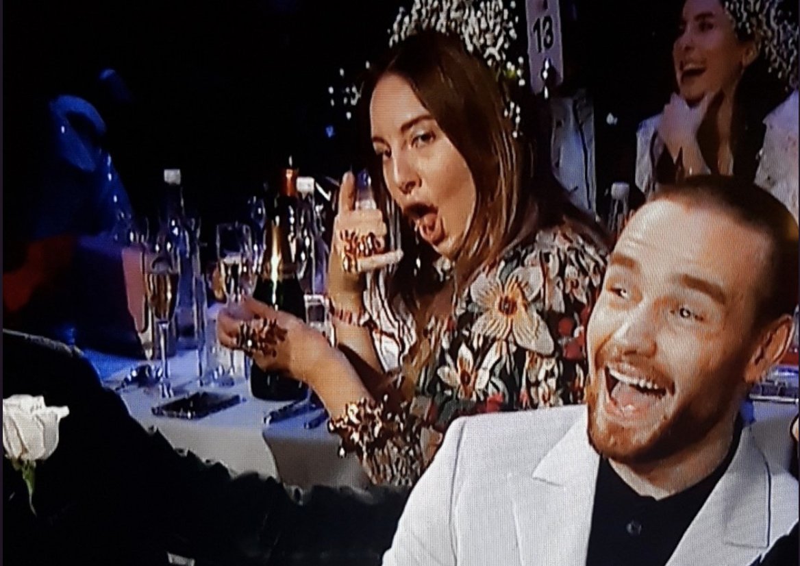 thefader's tweet photo. Este Haim went viral when she channelled @FreckleInSpace at the #BRITs. https://t.co/3v8vw7vflc https://t.co/PaAjnuDH1s