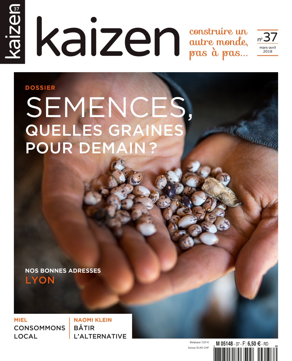 KaizenMag's tweet photo. Direction les kiosques --> Le Kaizen de mars/avril est disponible avec un dossier spécial au coeur des #semences. Mais aussi @NaomiAKlein , des crèches écolos, des apiculteurs passionnés et bien d'autres semeurs d'espoir 😃https://t.co/JdzOxSXWs3 https://t.co/RNA5rWCwyz