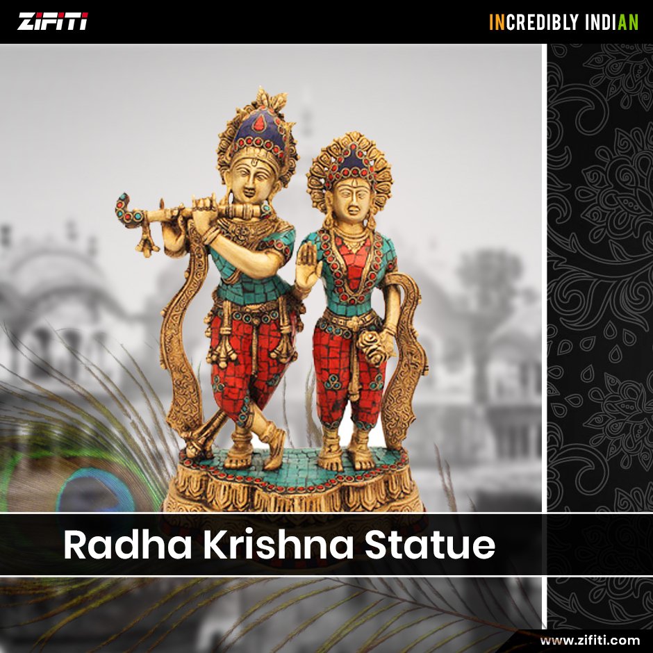 ZiFiti1's tweet image. Get Enchanting Antique Brass Statues of Hindu God Lord Krishna and Goddess Radha at zifiti.com. Buy Now: bit.ly/2BIpjBa #RadhaKrishnaStatue #HinduGodStatue