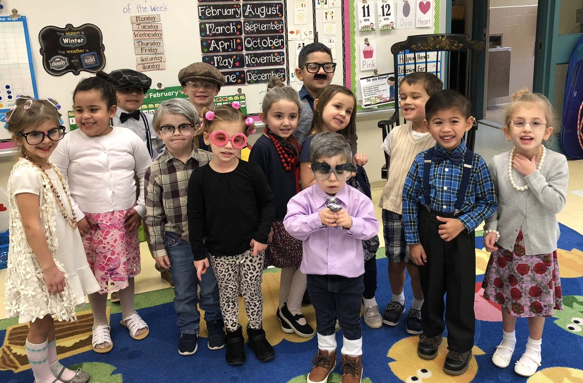 shellyprek's tweet photo. Celebrating the 100th day of school by dressing like we are 100 years old!
Does it get any cuter?! :) @HowellTwpLOP https://t.co/KDiLcLpWNO