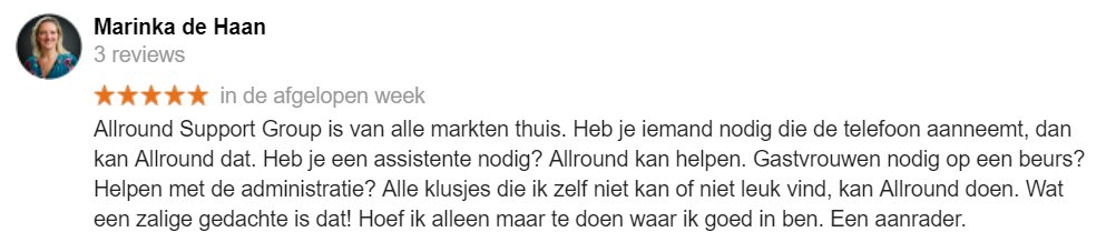 Heel blij met deze review van <a href="/marinkadehaan/">Marinka de Haan</a>! Dank je wel!