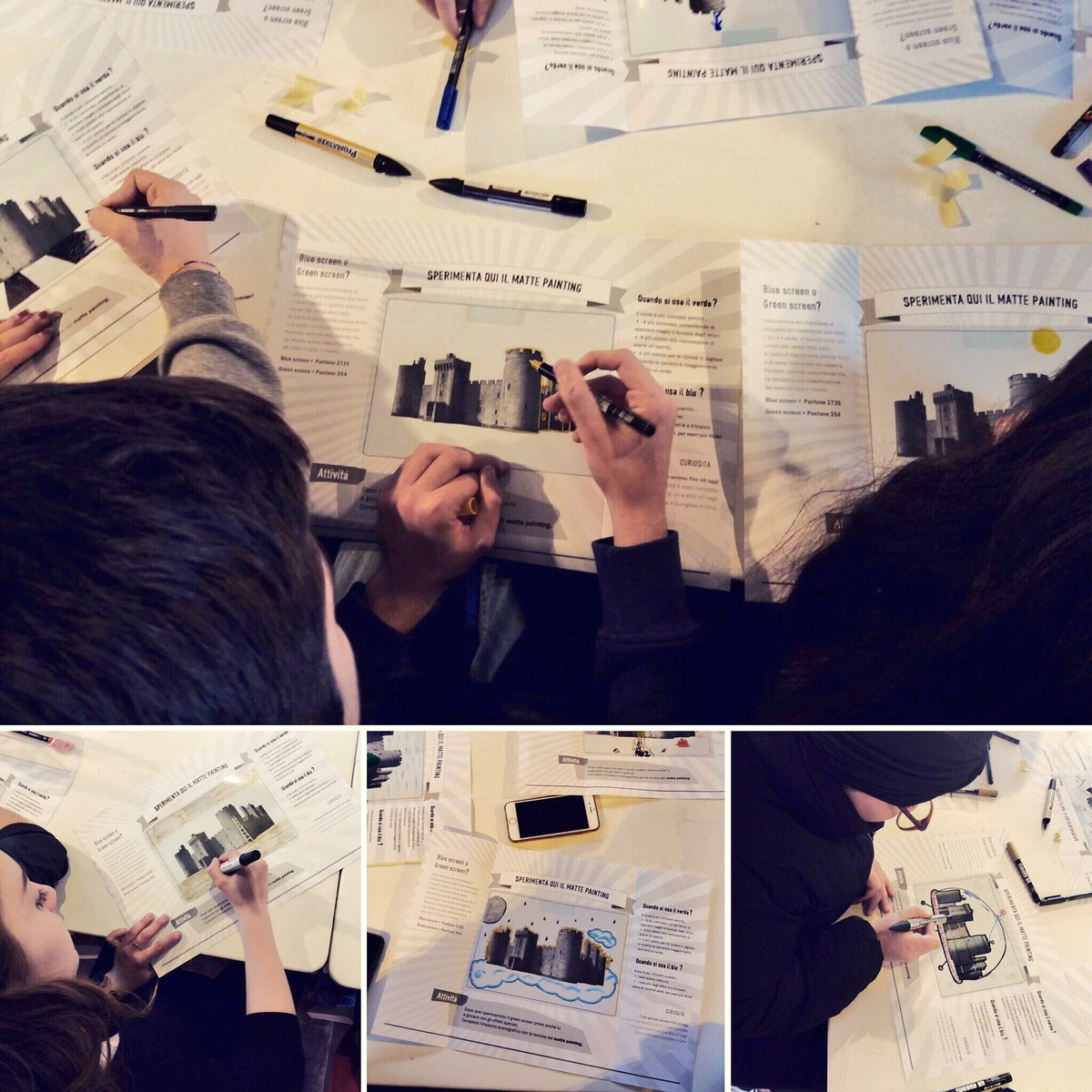 Cosa sono gli effetti speciali? Ecco i ragazzi che hanno partecipato oggi al laboratorio "A tutto green"  a <a href="/CinecittaSM/">Cinecittà si Mostra</a> ! #GreenScreen