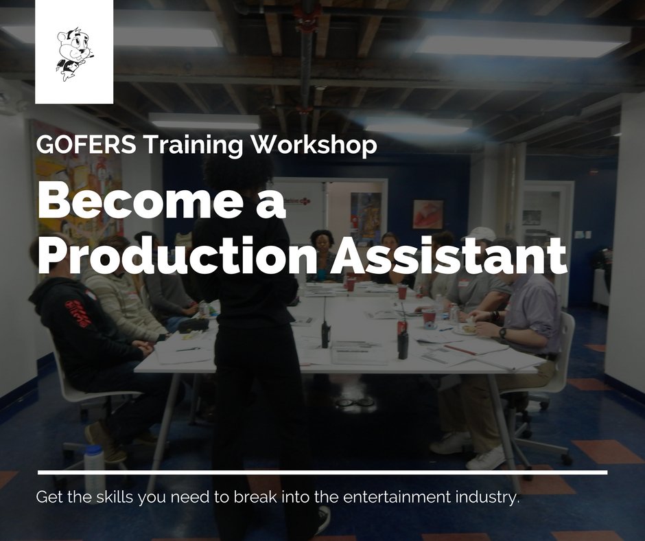 GoferCrew's tweet photo. Get the skills you need to break into the entertainment industry. Become a Production Assistant. Register for the next workshop NOW. Space is limited. https://t.co/Glaa6QebRf #productionassistant #gofercrew #tv #film #productionlife #202creates #acreativedc https://t.co/X4EqwBw9A2