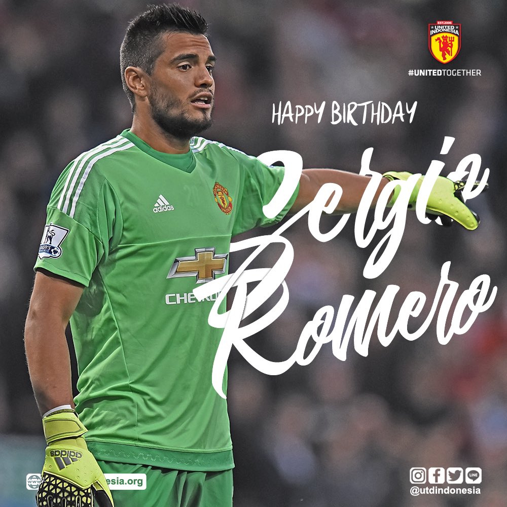 Happy birthday untuk kiper Sergio Romero! Have a great day! 