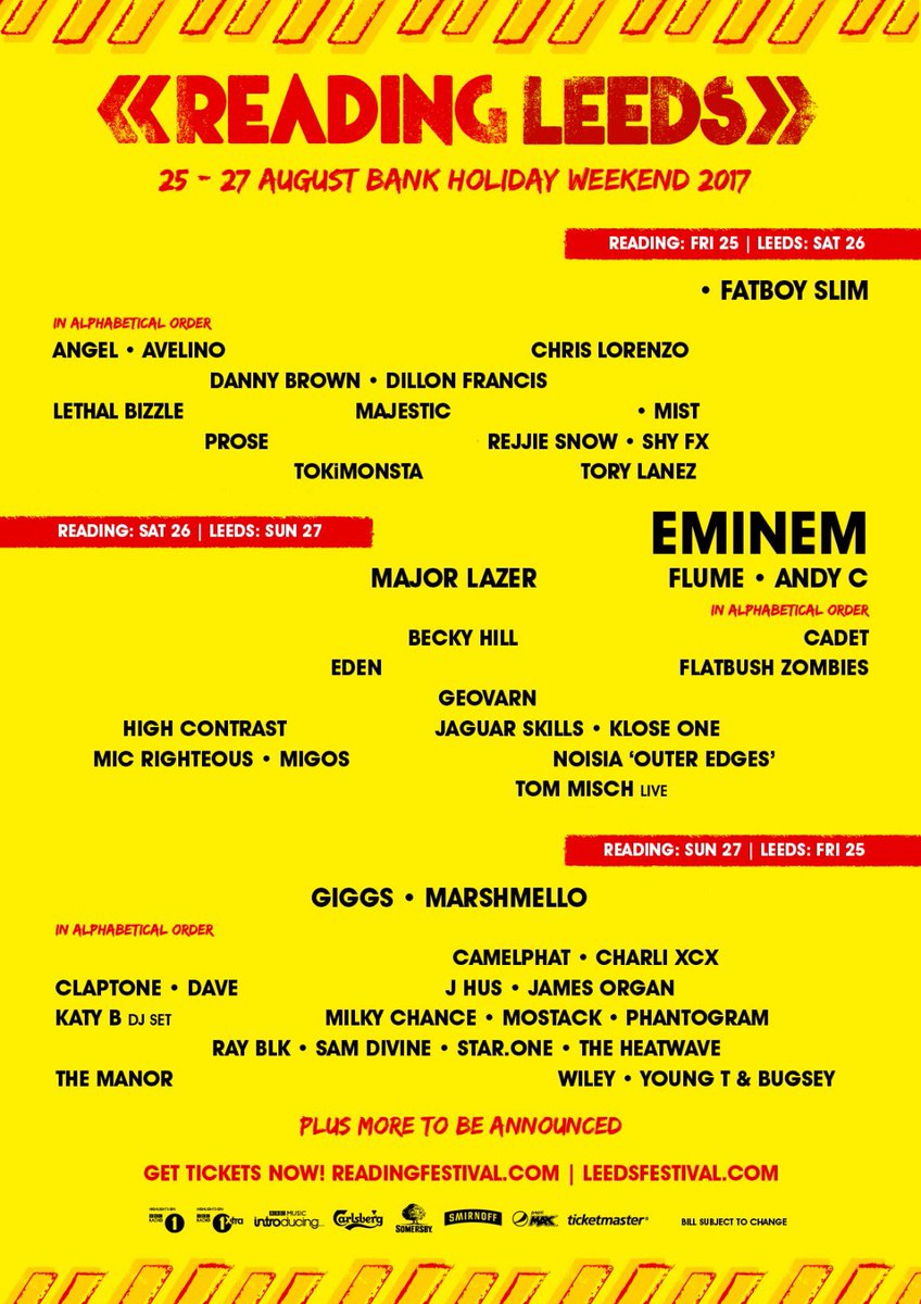 Following on from our previous post, here is a year-on-year comparison of the “non-guitar acts” playing Reading and Leeds Festival #RandL18