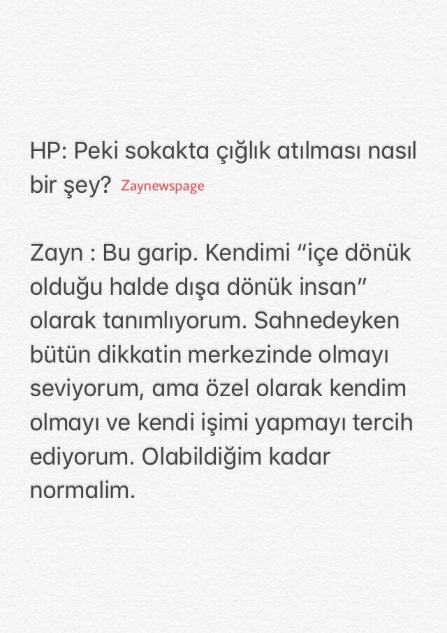 ZaynUpdatesTR's tweet photo. Zayn’in Inter/VIEW Almanya dergisi için verdiği röportajın çevirisi! #part3
#InterviewGermany 🇩🇪 https://t.co/A4FfQ4gzJE
