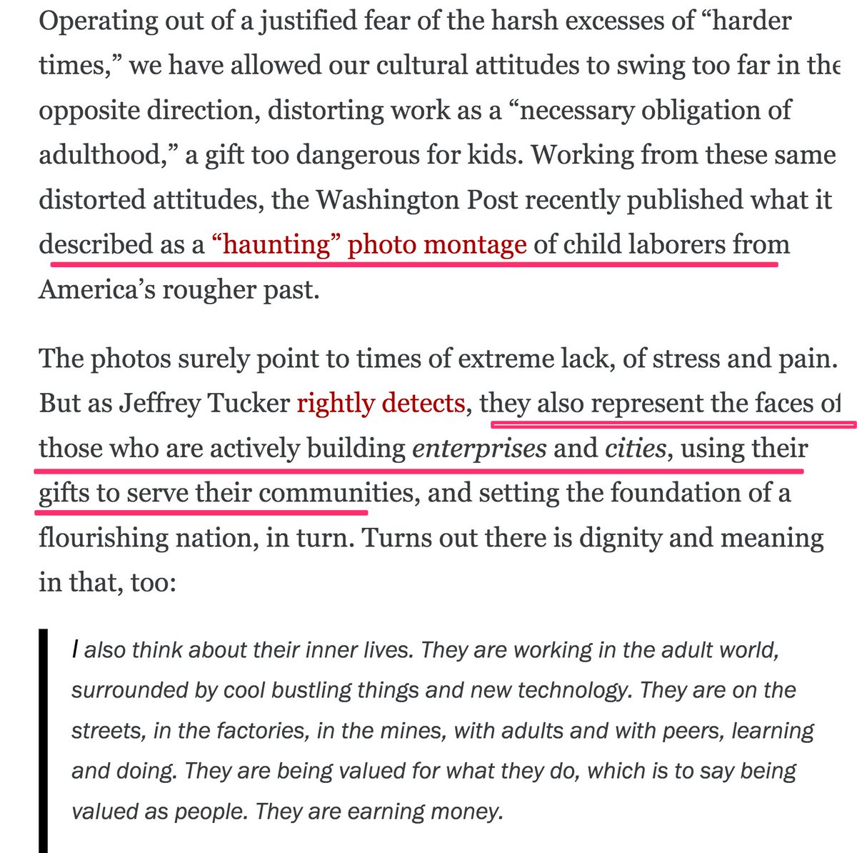 9. Nominates Betsy Devos, billionaire who doesn't believe in public education.Btw, her think tank wrote an article supporting child labour.