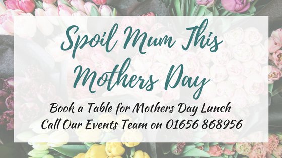 We have released a few more tables for our Mothering Sunday Lunch on 11th March 2018! Contact our Events team now to book your table to treat your Mum to a wonderful Afternoon @ the <a href="/CoedyMwstwr/">Coed-y-Mwstwr Hotel</a>