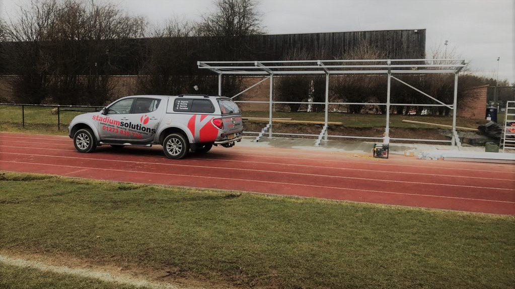 stad_solutions's tweet photo. Our Scottish adventure continues, as we install a lightweight 120 capacity #StandingStand at @Hutchie_Vale for Lothian Thistle Hutchison Vale Community Club in #Edinburgh π΄σ §σ ’σ ³σ £σ ΄σ Ώπ·#day1 #steelframe #terracing https://t.co/nrOrwrtBGc