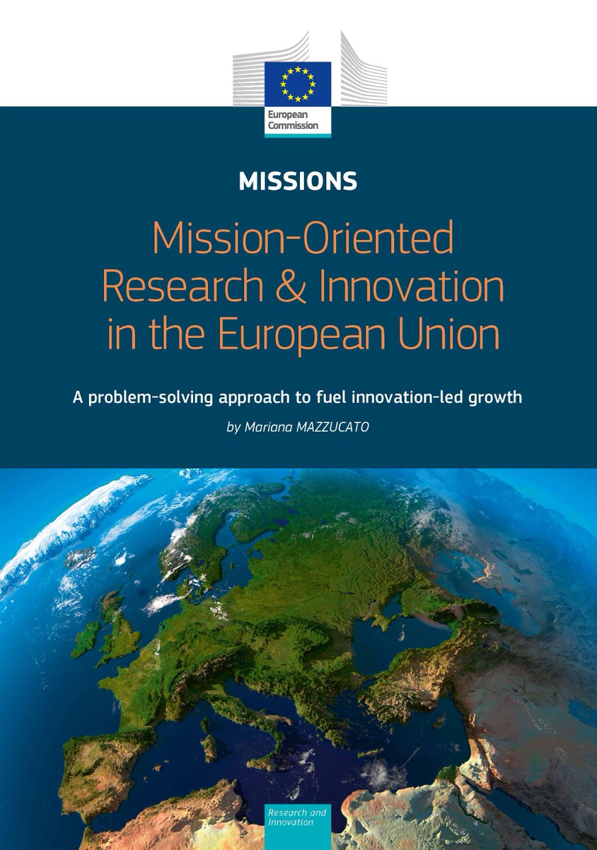 Thank you @MazzucatoM for sharing your vision in this report. Your key recommendations on #missions will help maximise the impact of #EUfunded research and innovation  #CEPSlab18 ⇢ europa.eu/!Tp39Gu

Report ⇢ europa.eu/!kw43Uc [pdf]