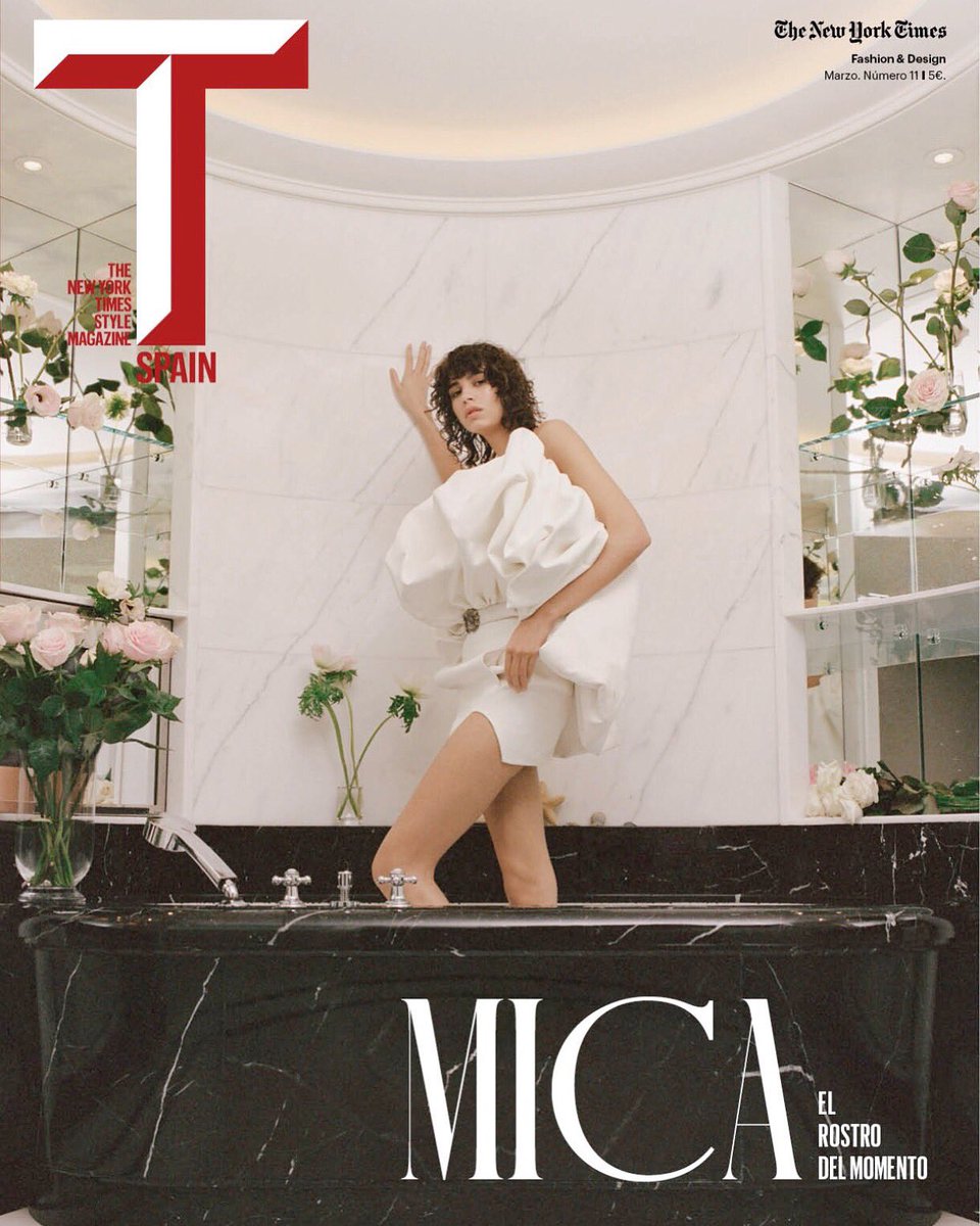ildarac's tweet photo. Nueva portada T Mag. con Mica Argañaraz de @YSL !!! Alegría! https://t.co/vhx3DNNlgn