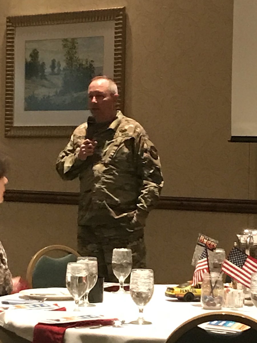 coronadoscout's tweet photo. Icy morning but great MIlitary Affairs Council breakfast listening to Col. John Lawrence speak. @KonzaDistrict https://t.co/q9R5Jbh0zI