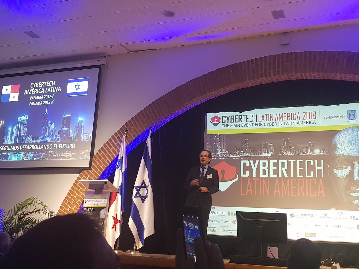 Cibeles1's tweet image. Inicia #CyberTechLatam The main event for cyber in Latin America. Representantes y responsables de más modernas tendencias cyber se reunen hoy en Panamá, da la bienvenida el Embajador de Israel en nuestro país @artzyeli