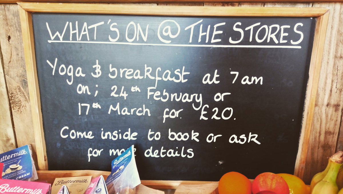 thestorescroyde's tweet photo. Another reminder we have @CroydeYoga joining us for a Morning Flow yoga session this Saturday followed by unlimited coffee or tea and one of our lovely breakfasts! Message us to book your place! https://t.co/RZPjwH5g2D