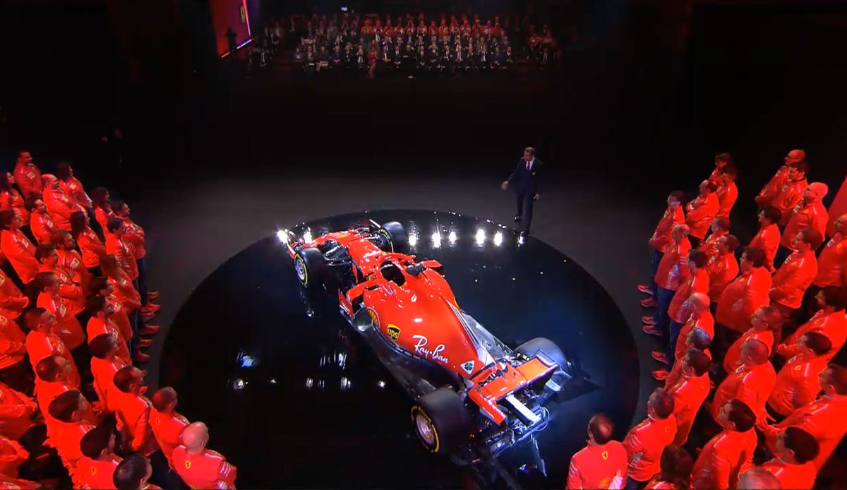 enzzax's tweet photo. Ya ha sido presentado el Ferrari SF71H, el monoplaza de la Scuderia Ferrari para la temporada 2018. #Venpertto https://t.co/TyH7VdWn6Q