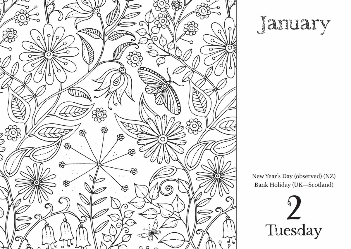 CalendarClubUK's tweet image. Happy #WorldThinkingDay . Whilst your sat at your desk thinking why not purchase a @johannabasford colouring calendar to help those creative thoughts flow. #colouring #printsandpatterns #Calendar