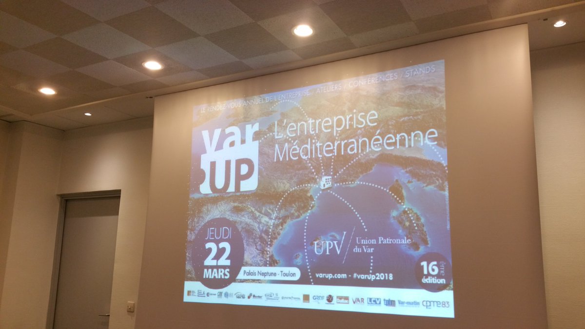 [Live] Présentation des actions de la <a href="/CCIduVar/">CCI Var</a> par M. Éric Mascaro pour #varup2018  le 22/03 à #Toulon : conférences, animations, rdv BtoB, stand avec de nombreux experts #formation #international #entreprise 
Programme complet : varup.com