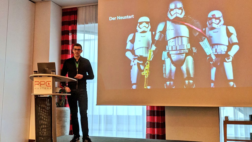 Wie funktioniert Story Telling mit #FacebookAds? Markus Schulze von <a href="/adtraffic/">adtraffic | Online Marketing Spezialisten</a> berichtet bei der #PPCMasters18