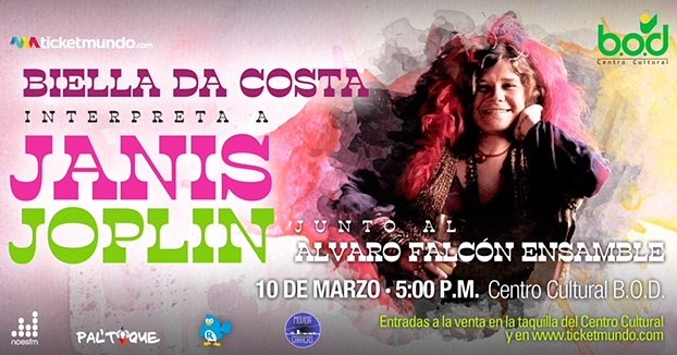 compayprodu's tweet photo. #CompayAgenda | Nuestra comadre @bielladacosta interpreta a JANIS JOPLIN, este 10 de #marzo a las 5.00 p.m. @cculturalbod. Entradas a la venta en las taquillas y en @ticketmundo_ve
#conciertos #agenda #cantantes #cantantesvenezolanas #bielladacosta #janisjoplin #caracas https://t.co/WGxMERXpvE
