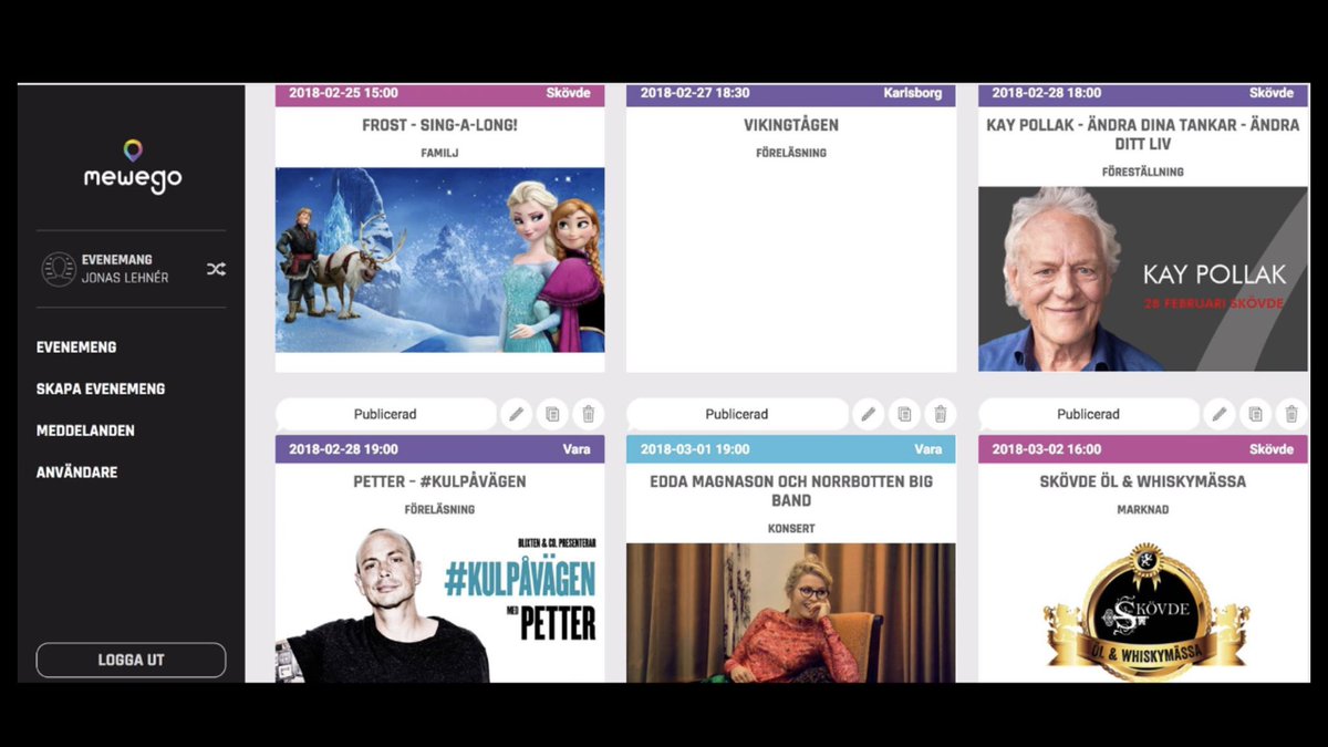 #arrangörer #kultur #sport #musik #natur #nöje mewego.com