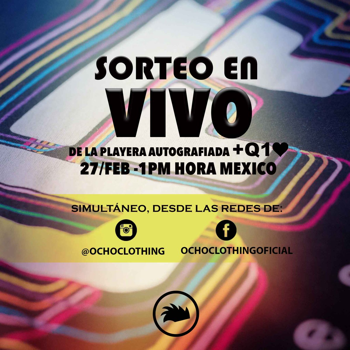 OchoClothing's tweet photo. List@s para el sorteo de la playera autografiada???!!! #OchoClothing https://t.co/YDA7CEVG4g