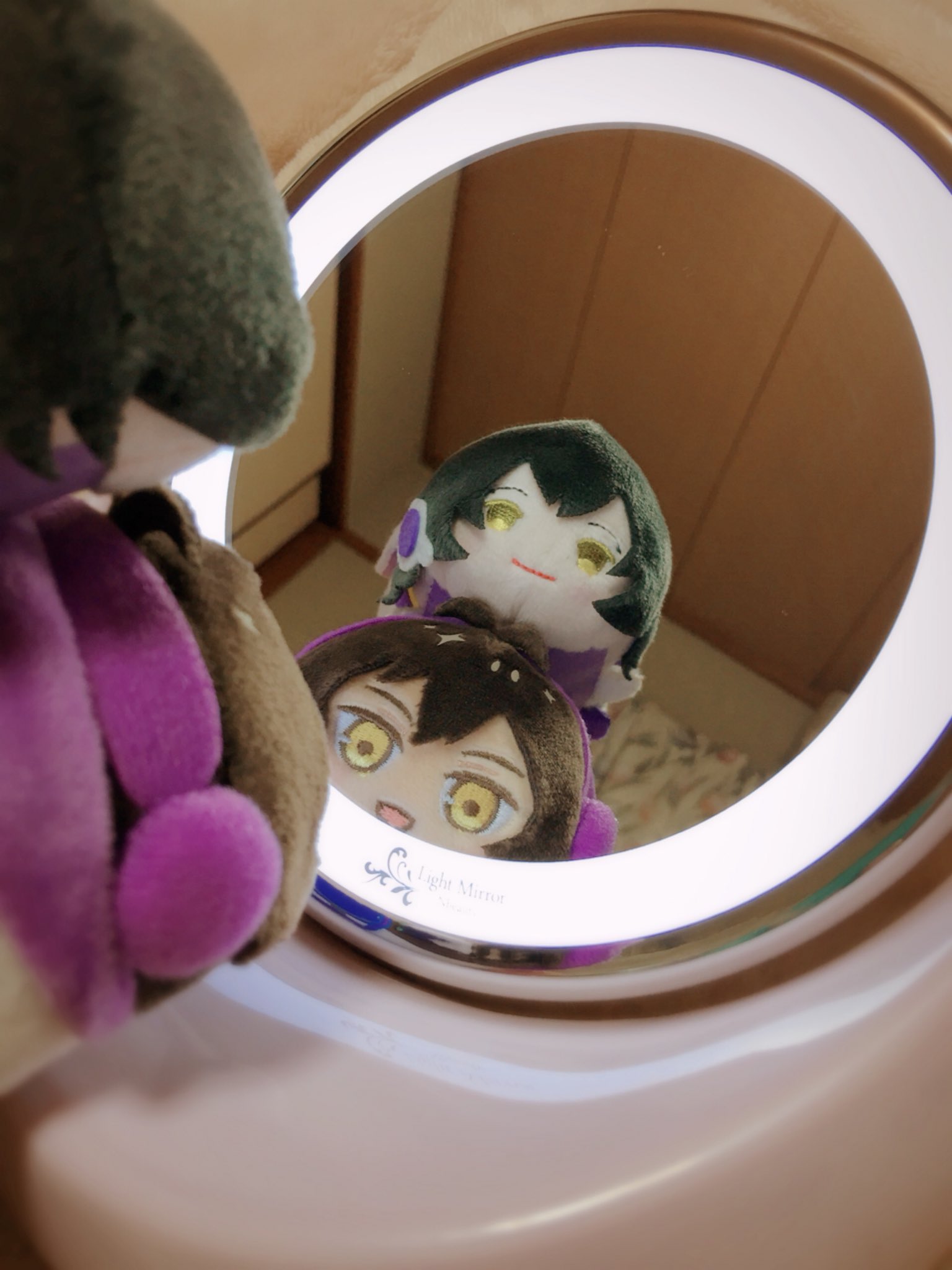 あまのせれーど on Twitter &quot;メイク用の鏡のスタンド部が外れるようになっちゃったので買い換えた！前から気になってたニトリのLED