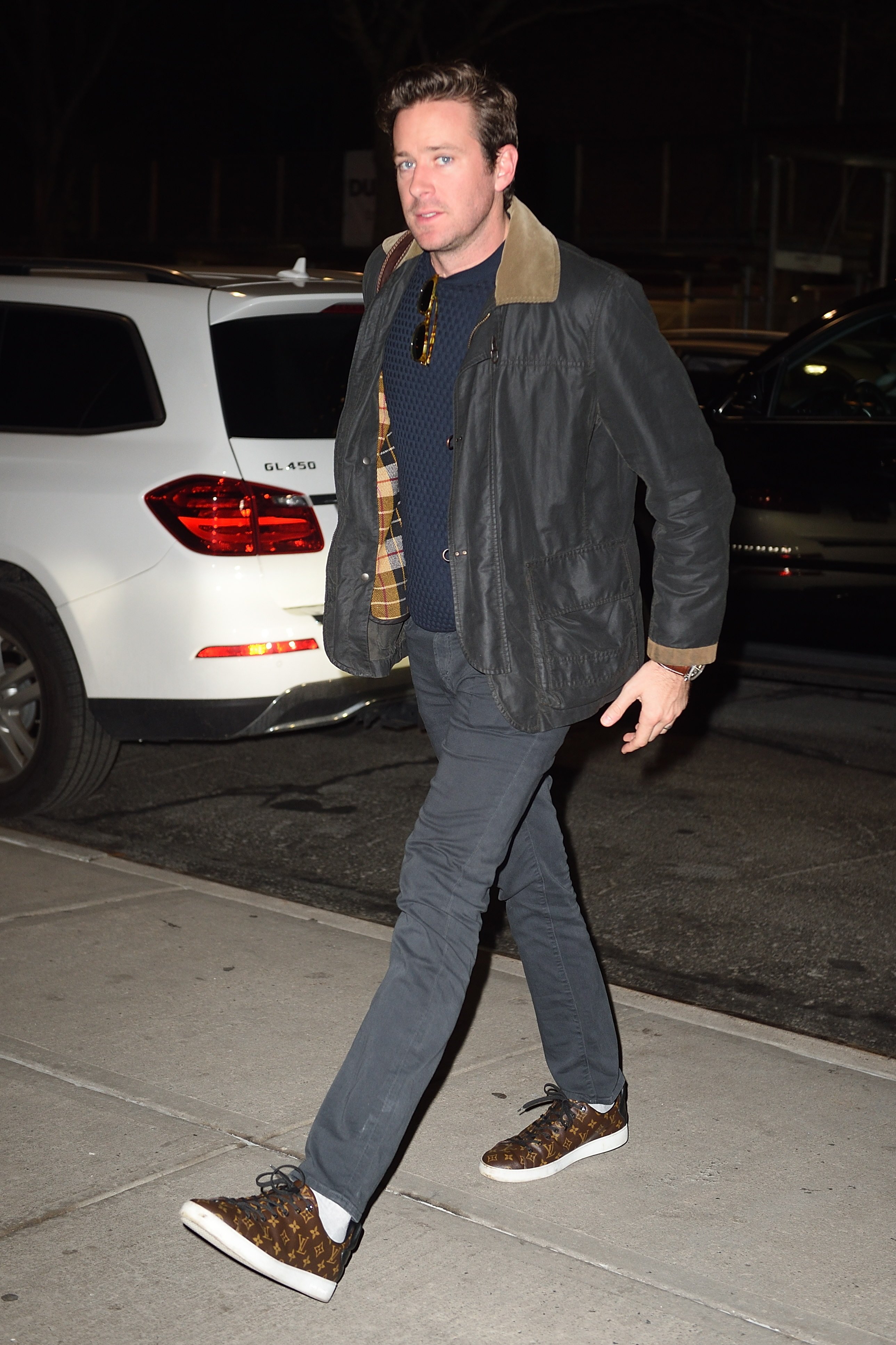 Armie hammer leather jacket 2025